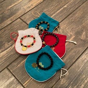 4 rustic cuff bracelets